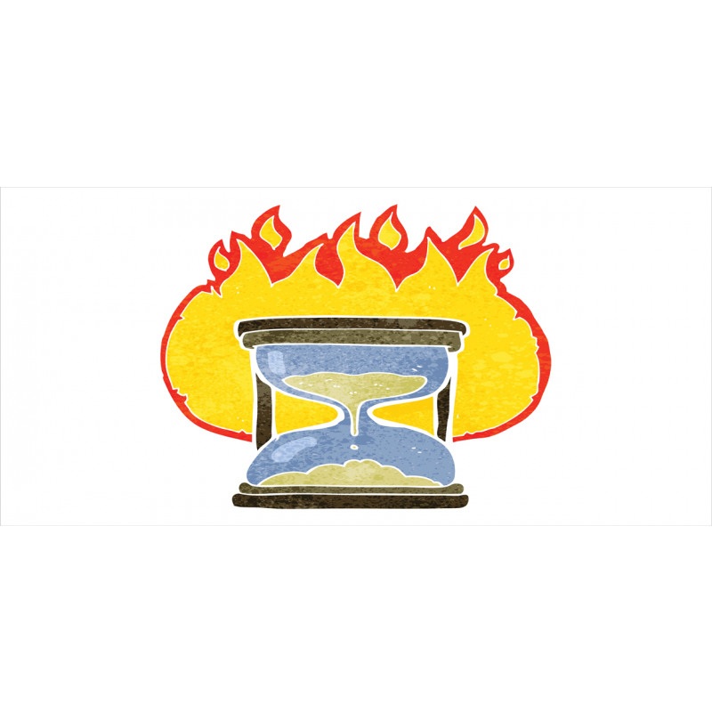 Retro Hourglass on Fire Mug