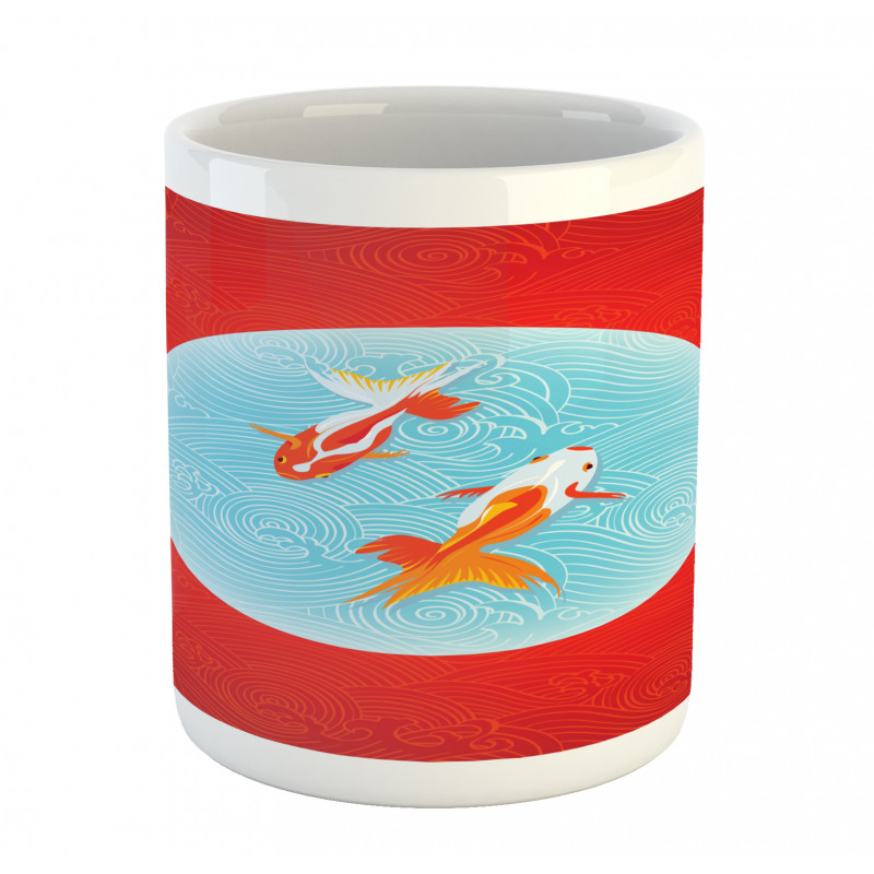 Pair of Fishes Japanese Mug