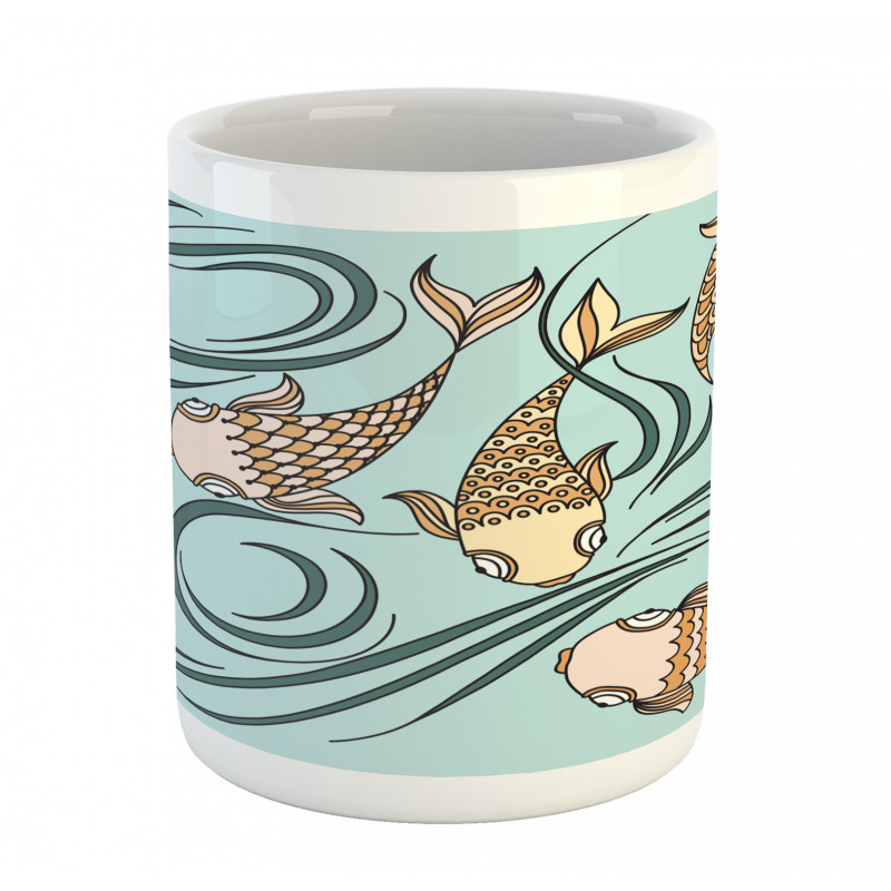 Floating Fish in the Sea Mug