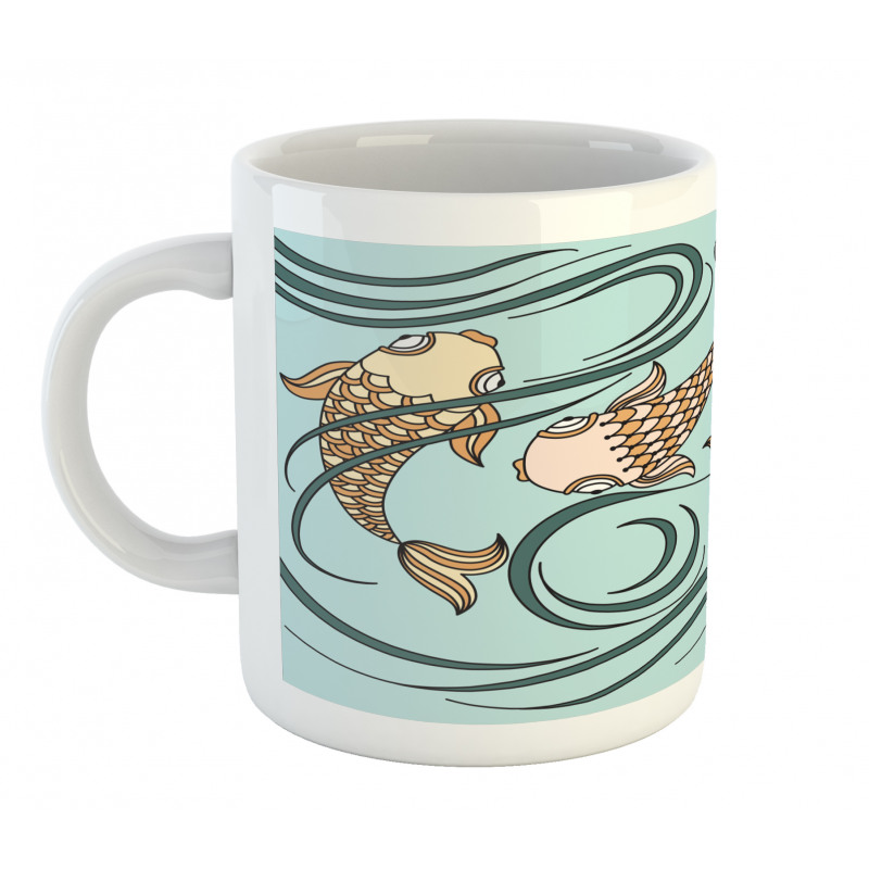 Floating Fish in the Sea Mug