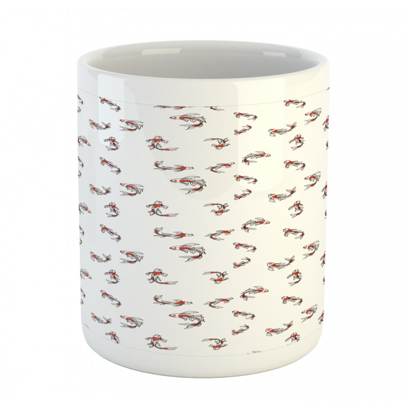 Oriental Art Carps Koi Mug