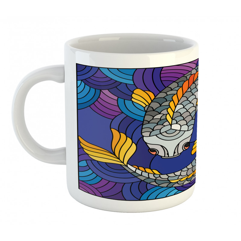 Stained Glass Style Fish Mug