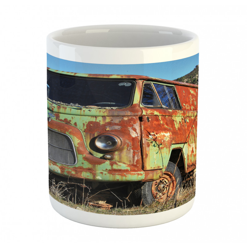 Damaged Old Green Van Mug