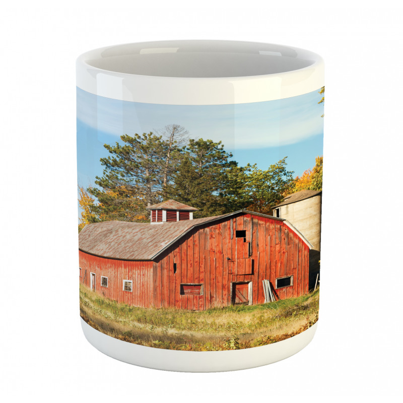 Old Barn Silo with Trees Mug