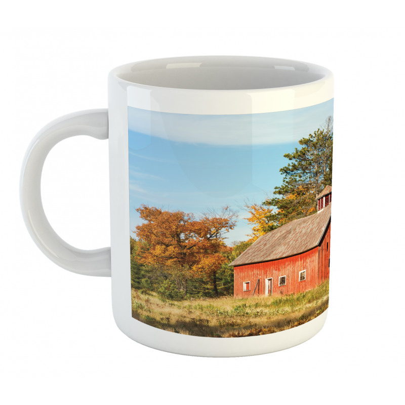 Old Barn Silo with Trees Mug