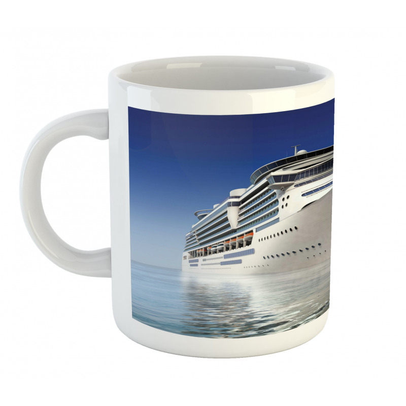 White Ship on the Water Mug