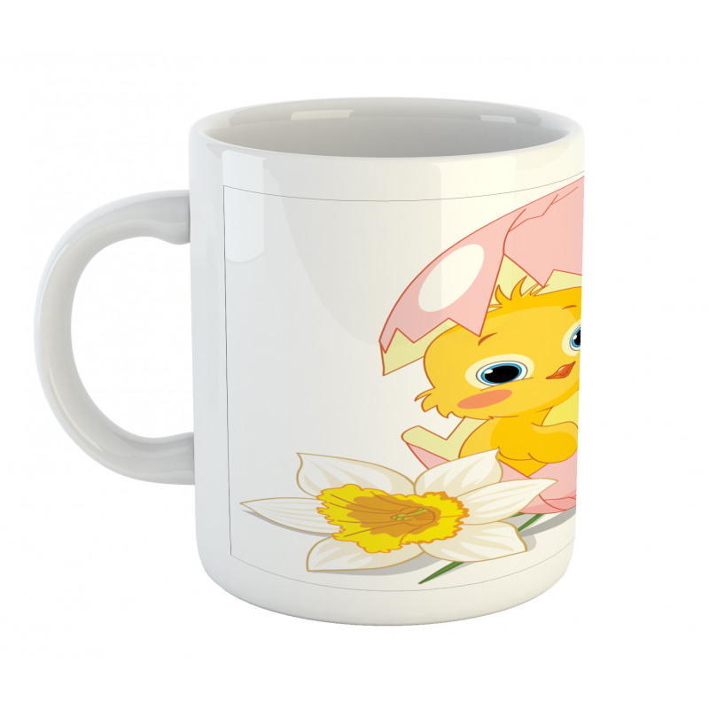 Daffodil Chicks Cracked Egg Mug