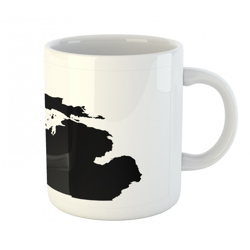 Abstract Black Silhouette Mug