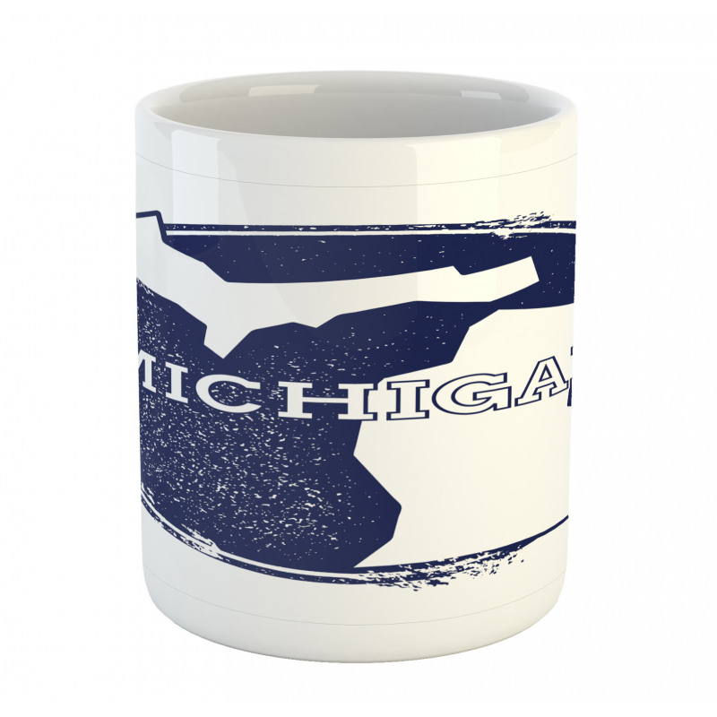 Grunge Rubber Stamp USA Mug