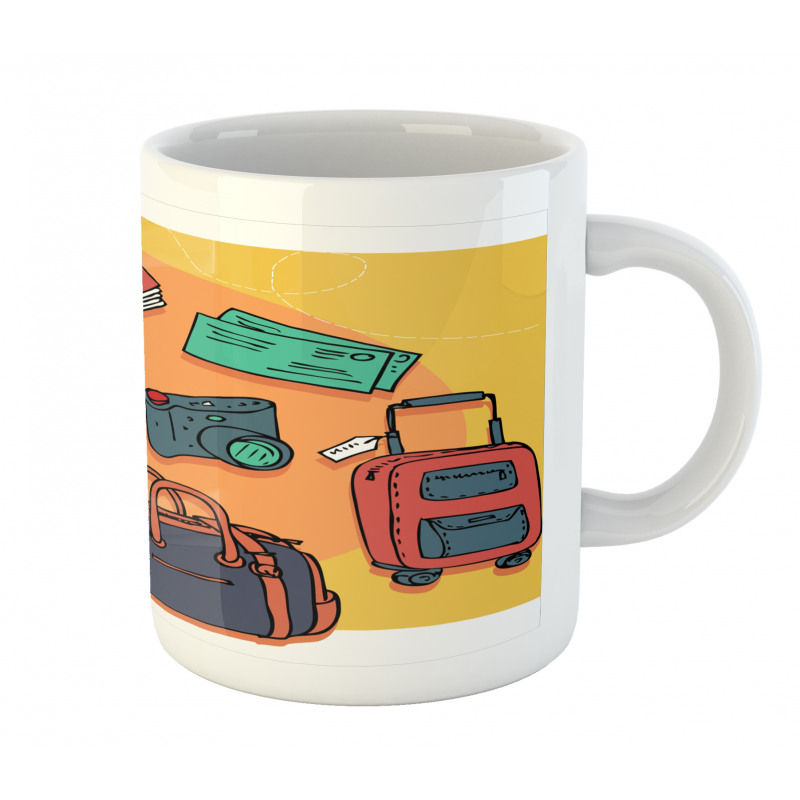 Hand-drawn Art Paper Plane Mug