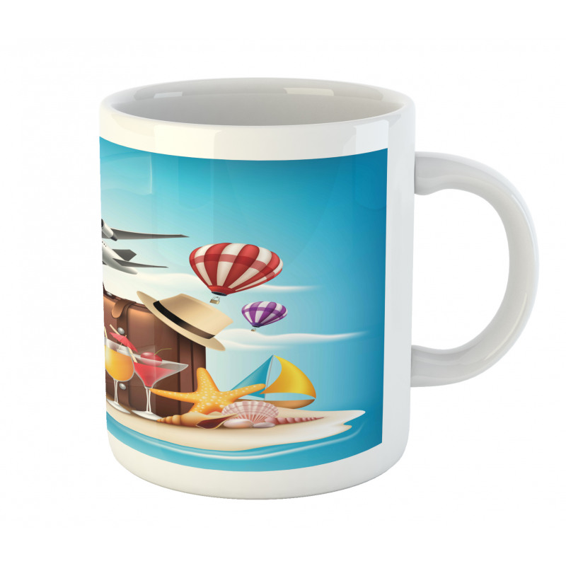 3D Realistic Summer Holiday Mug