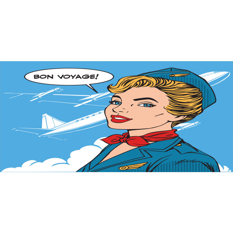 Bon Voyage Stewardess Retro Mug