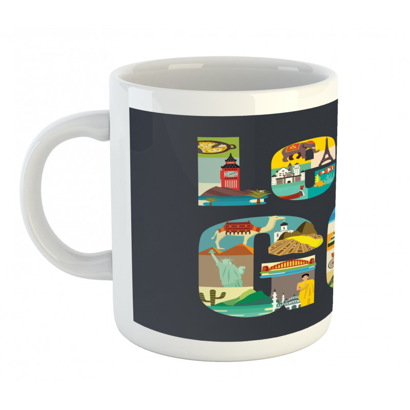 Lets Go Touristic Places Mug