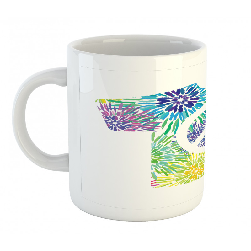 T-Shirt Design Hippie Style Mug