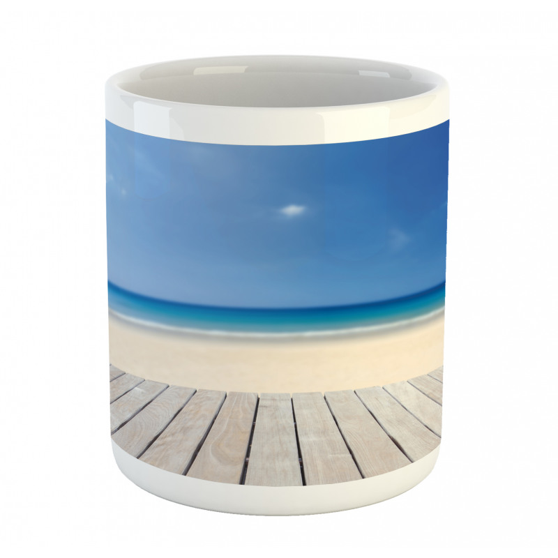 Wooden Decking Sea Mug