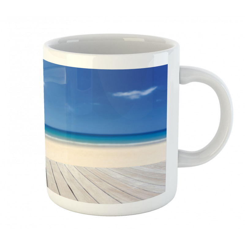 Wooden Decking Sea Mug