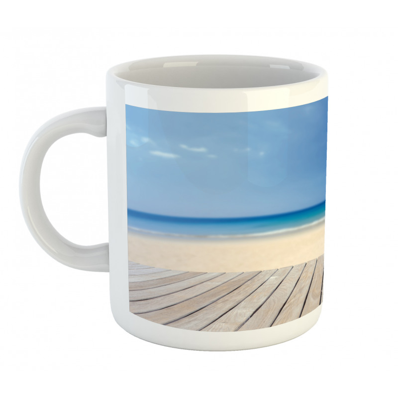 Wooden Decking Sea Mug