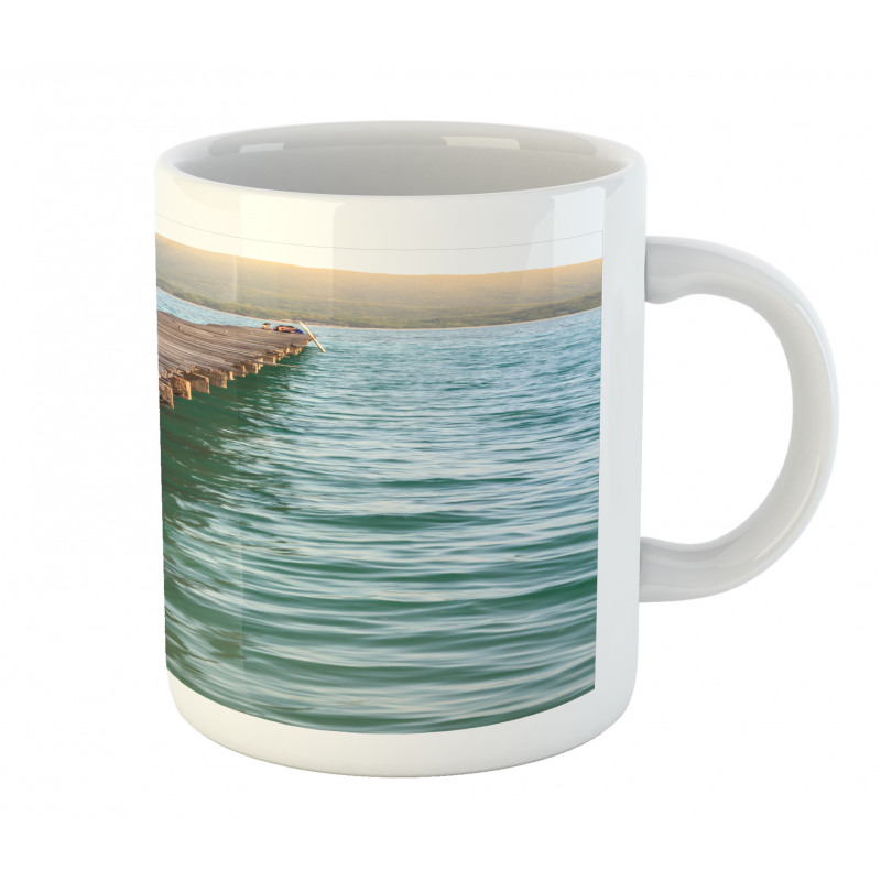 Wood Bridge Pier Sea Mug