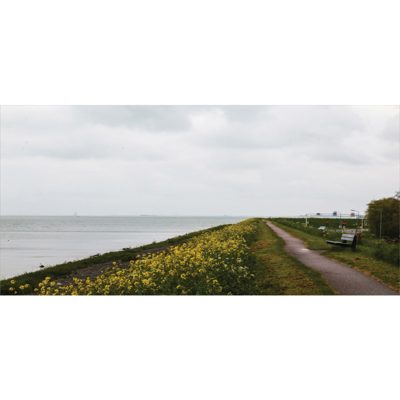 Flower Sea Cloudy Day Mug