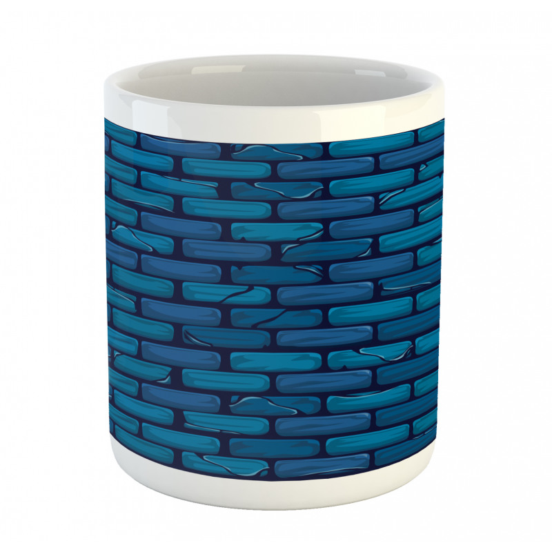 Blue Colored Stone Wall Mug