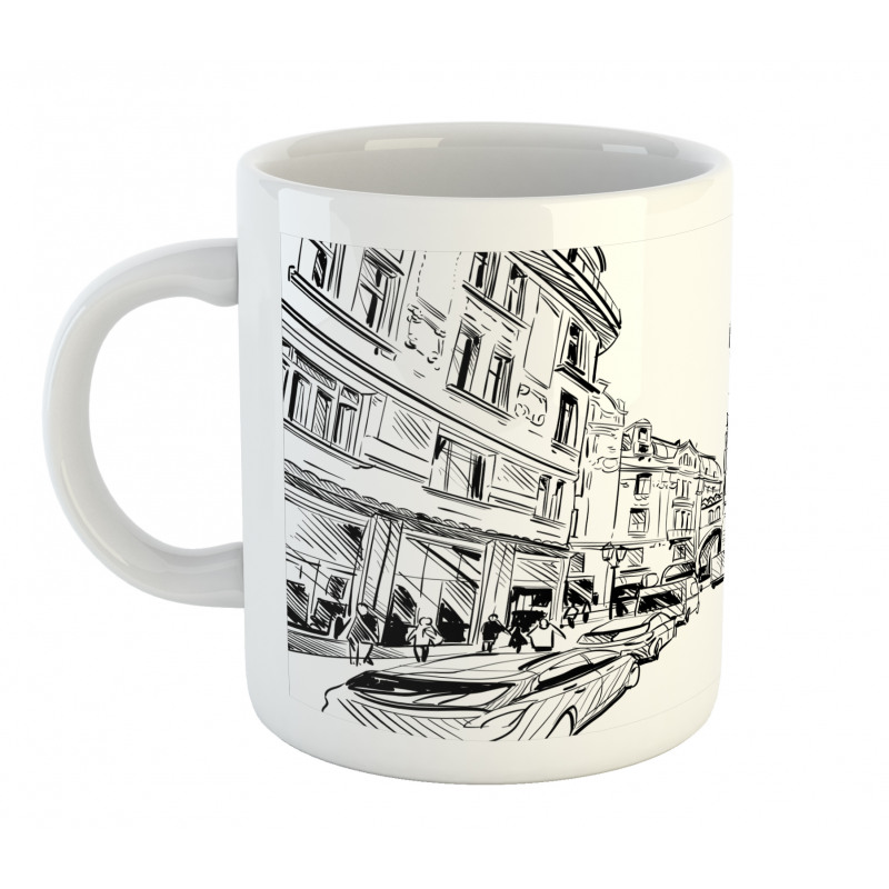 Prague City Sketch Mug