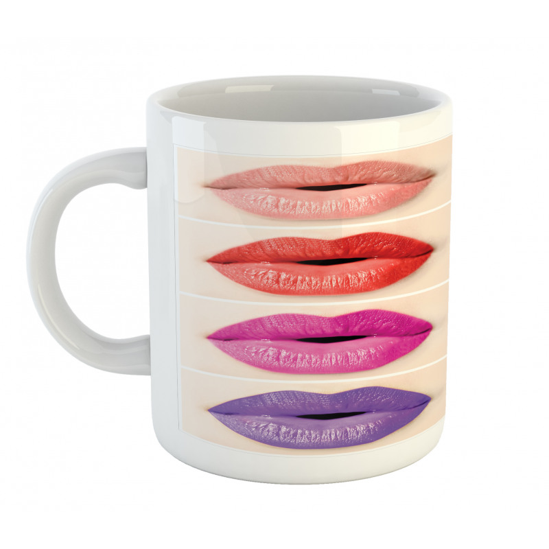 Several Color Lips Palette Mug