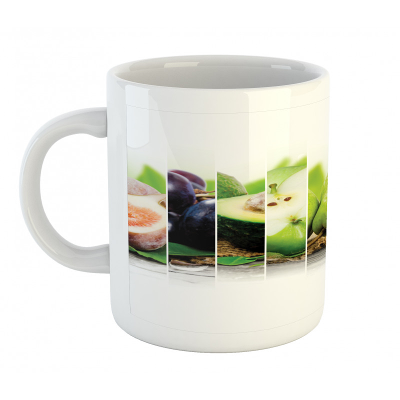 Colorful Juicy Fresh Fruits Mug