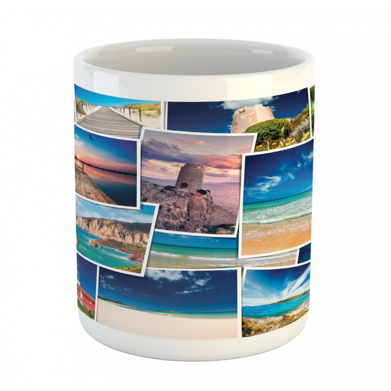 Tropical Holiday Polaroids Mug