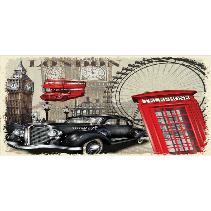 Vintage London Sign Collage Mug