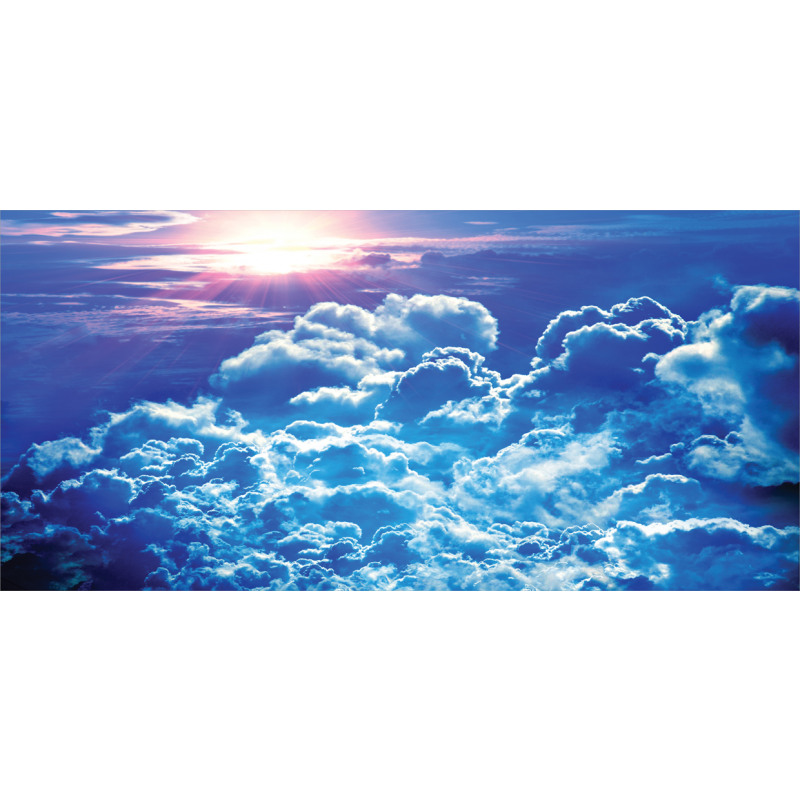 Blue Cloudy Sky Sunrise Photo Mug