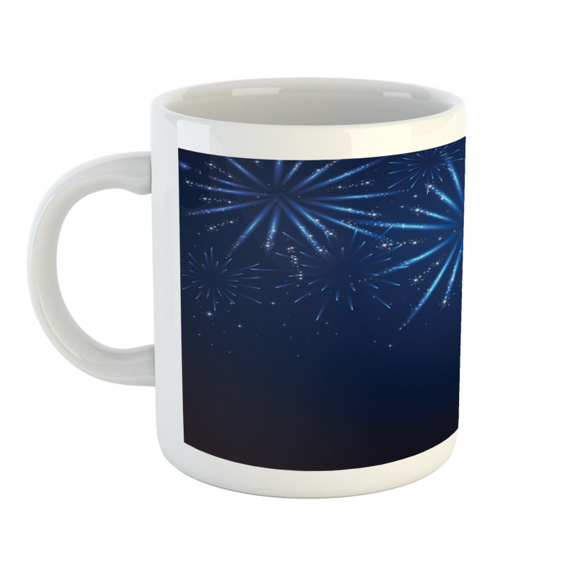 Fireworks at Night Sky Mug