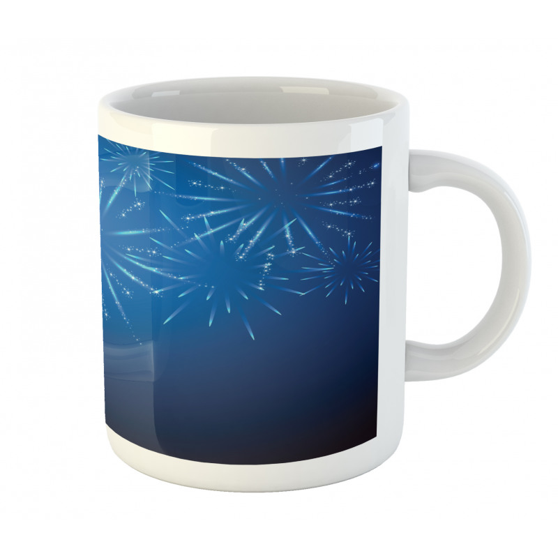 Celebration Elements on Blue Mug