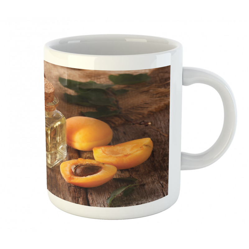 Fresh Apricots and Oil Jar Mug