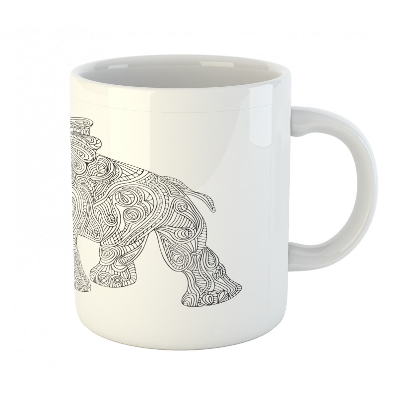 Folkloric Elephant Mug