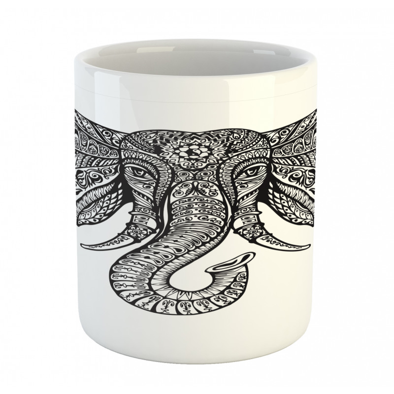 Graceful Elephant Design Mug