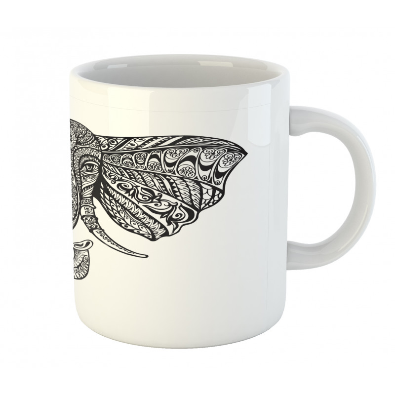 Graceful Elephant Design Mug