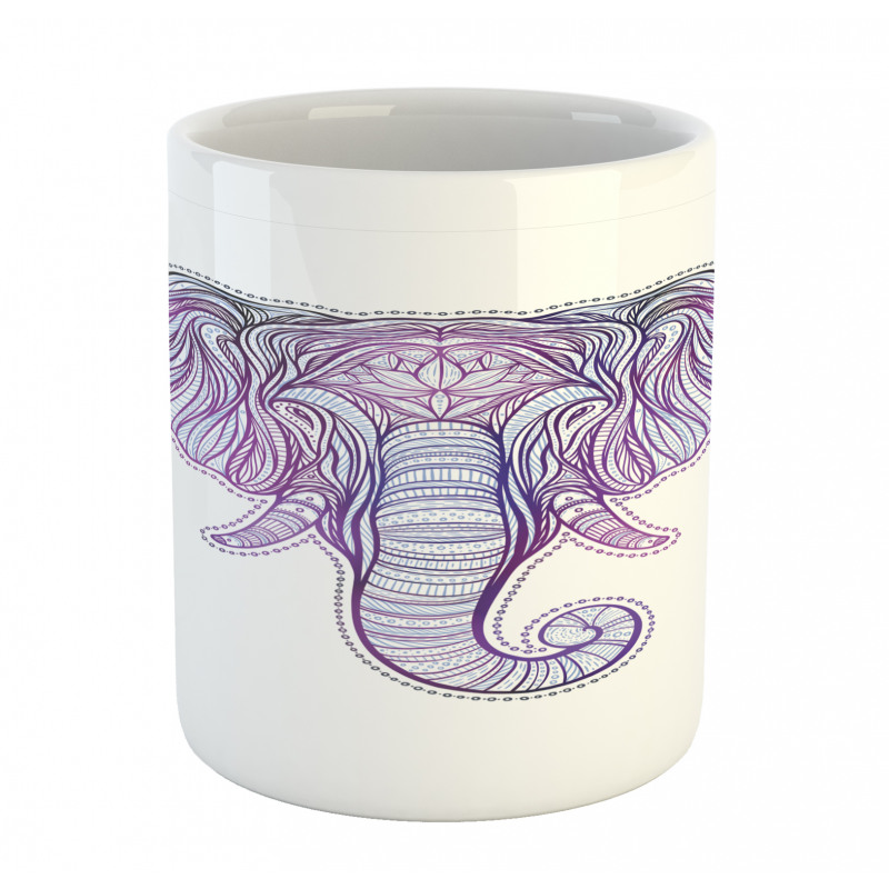 Vivid Elephant and Beads Mug