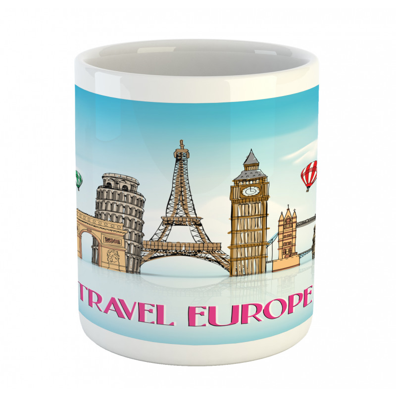 Travel Europe Landmarks Sky Mug