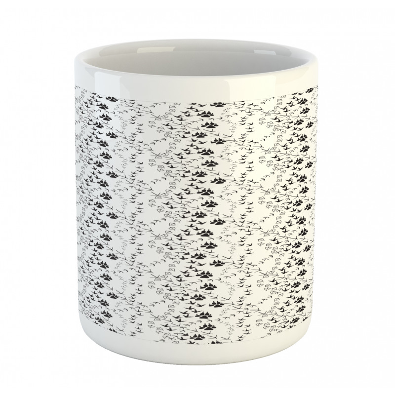 Wildlife Footprint Patterns Mug