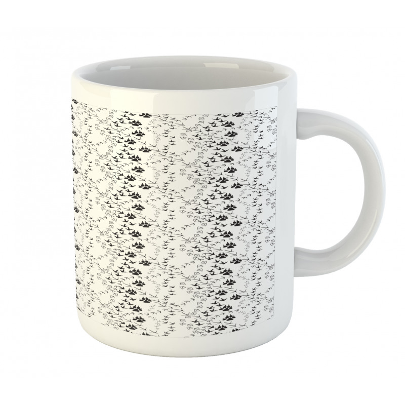 Wildlife Footprint Patterns Mug