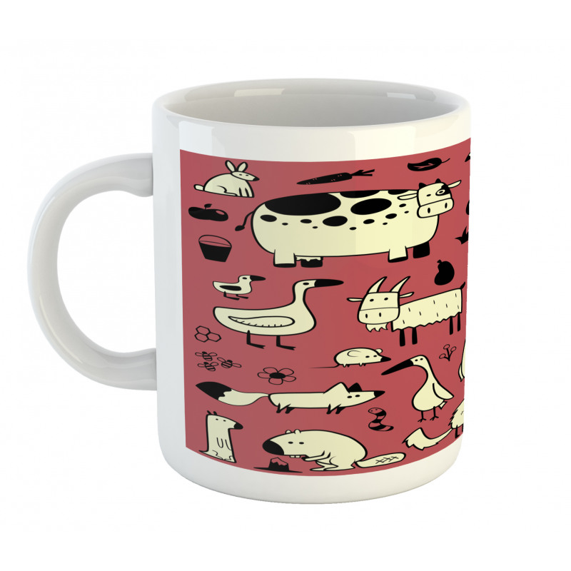 Nursery Childish Animals Mug