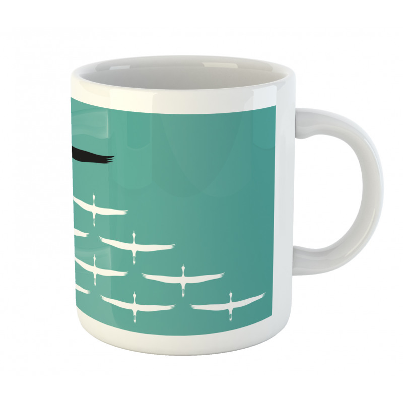 Muster of Birds Silhouettes Mug