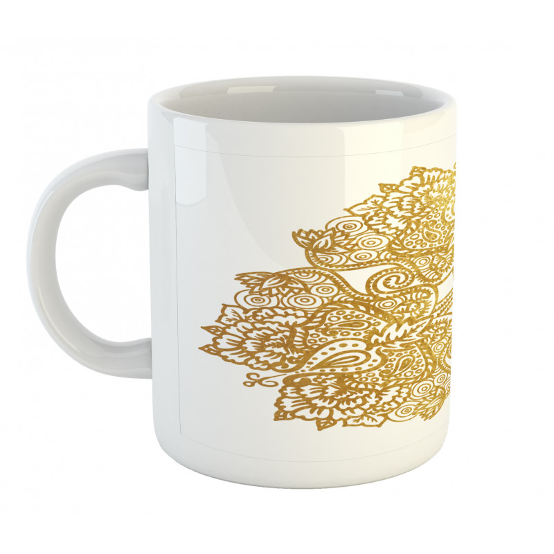 Ombre Effect Paisley Lotus Mug