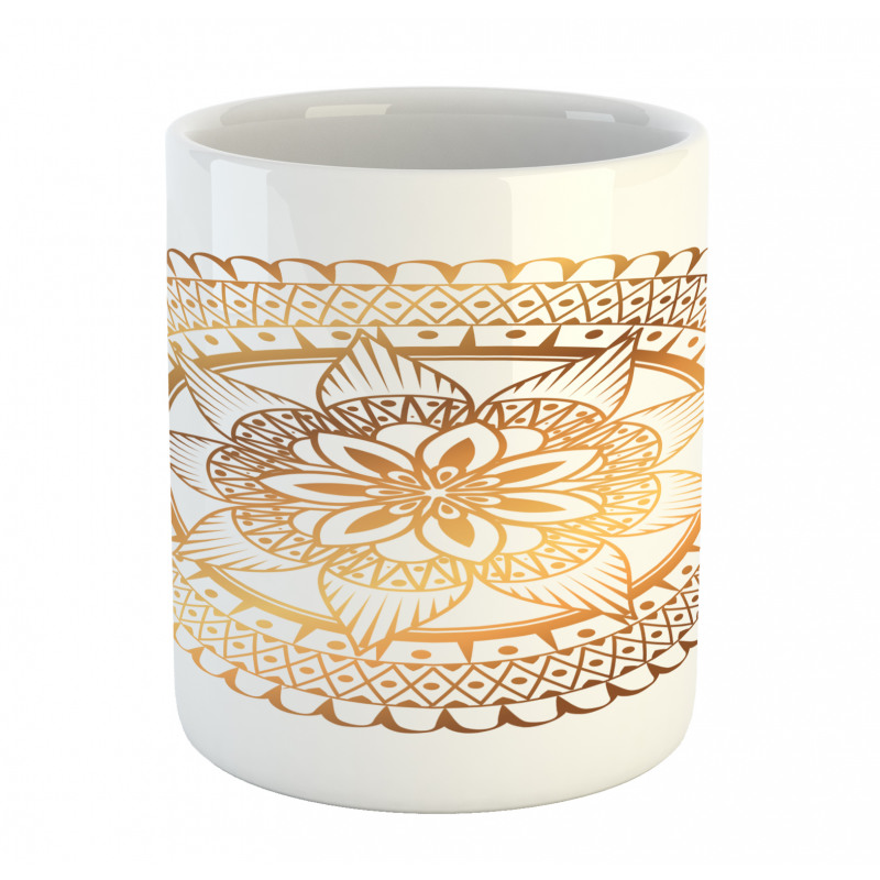 Circular Floral Art Therapy Mug