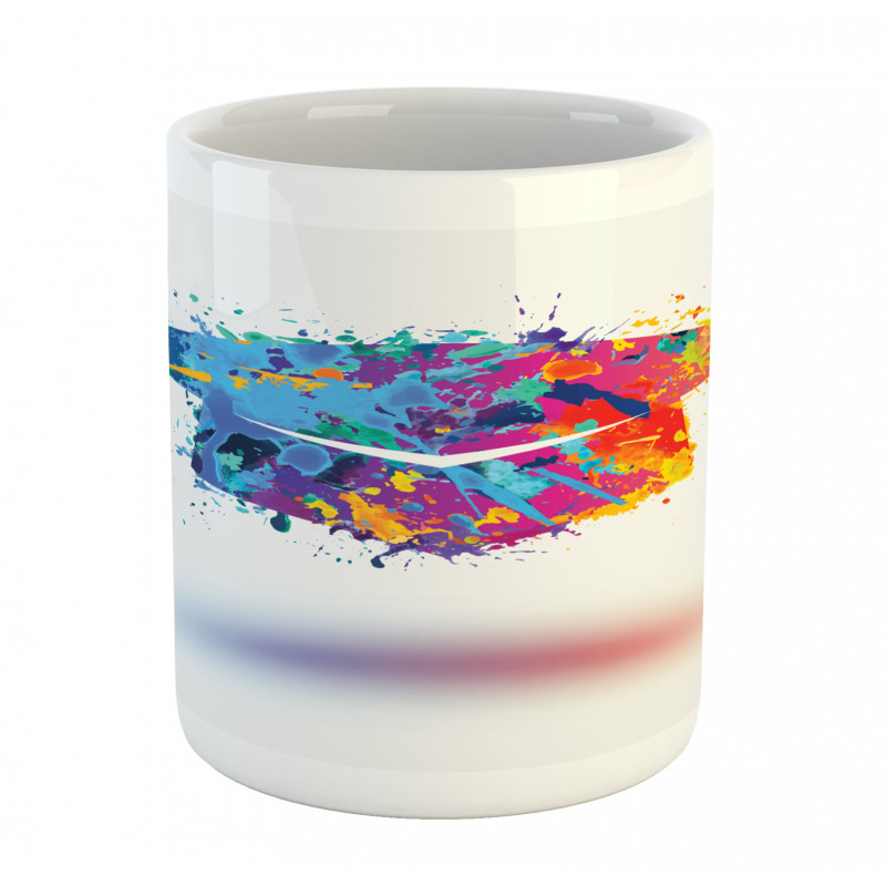 Colorful Cap Paint Blots Mug