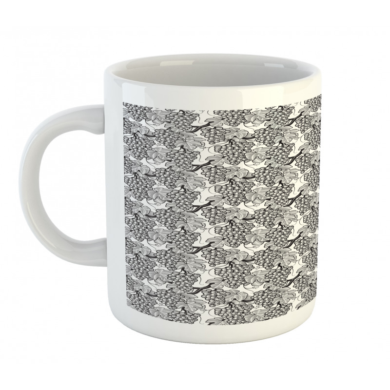 Striped Fruit Closeup Drawing Mug