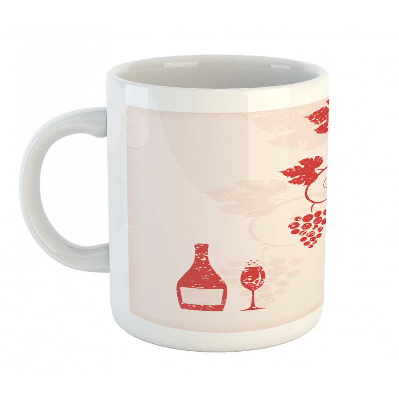 Winery and Fruits on Tree Mug