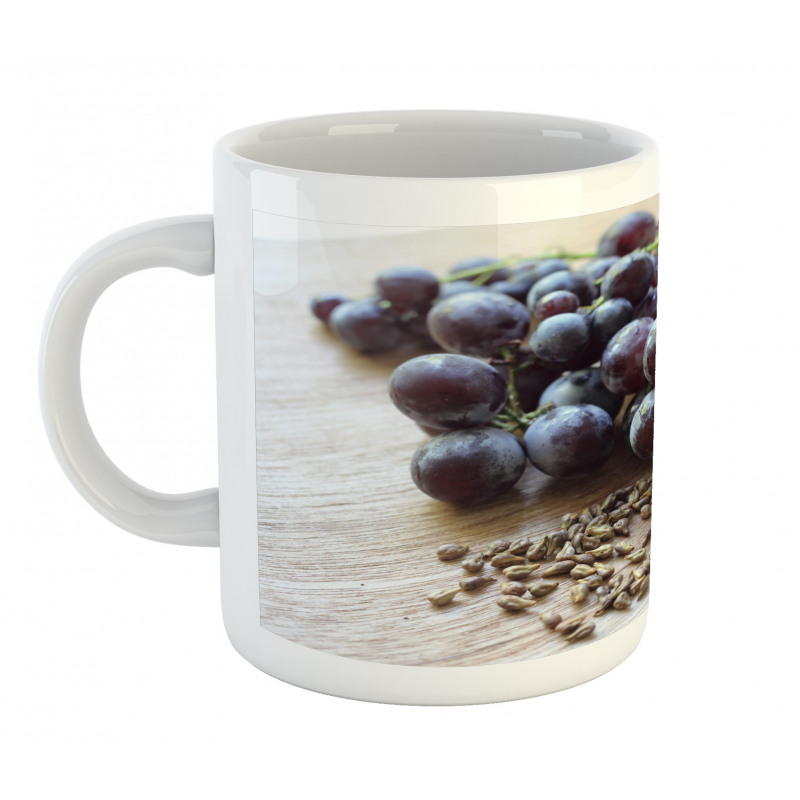 Fruits and Seeds on a Table Mug