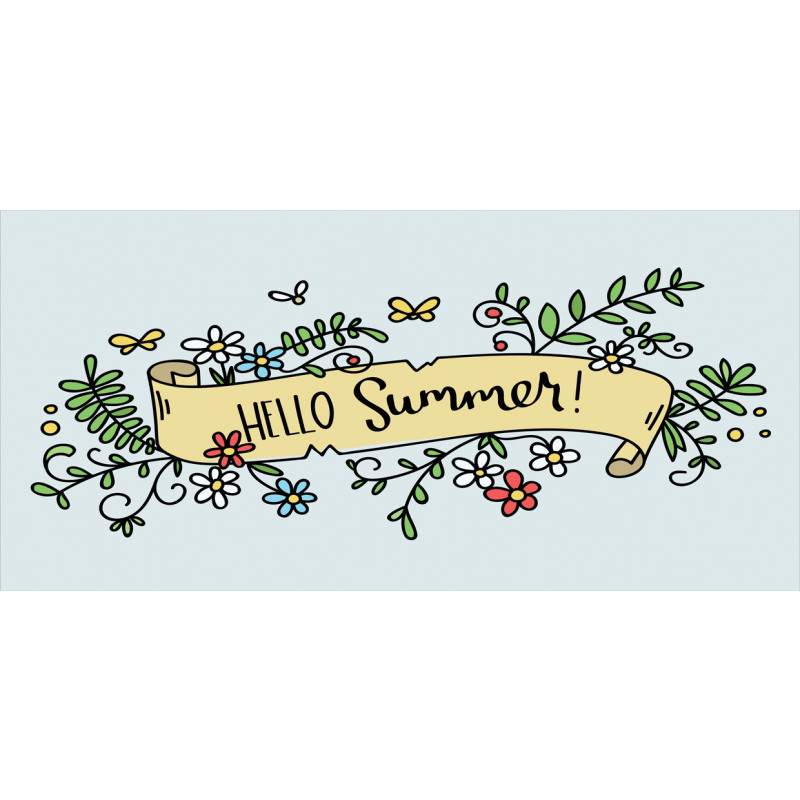 Floral Hello Summer Ribbon Mug