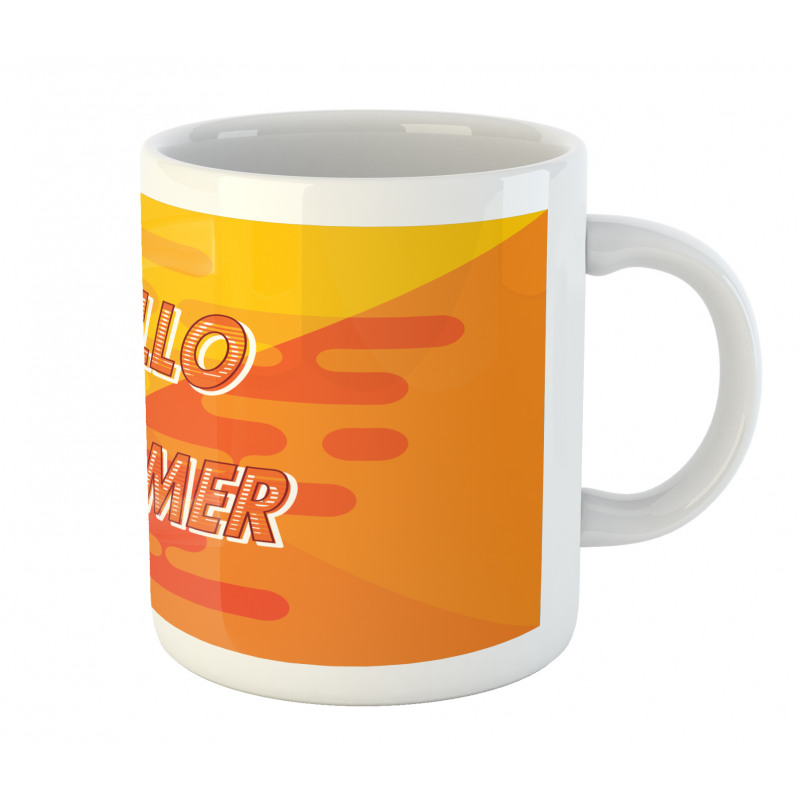 Abstract Design Hello Summer Mug